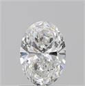 Natural Diamond 0.72 Carats, Oval with  Cut, E Color, VS2 Clarity and Certified by GIA
