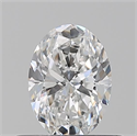 Natural Diamond 0.50 Carats, Oval with  Cut, E Color, VVS1 Clarity and Certified by GIA