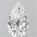 Natural Diamond 1.50 Carats, Pear with  Cut, F Color, VVS1 Clarity and Certified by GIA
