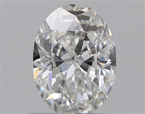 Foto Diamante Natural 0.50 quilates, Ovalado , Color G, claridad SI1 y certificado GIA de