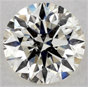 Natural Diamond 0.41 Carats, Round with Excellent Cut, J Color, I1 Clarity and Certified by GIA