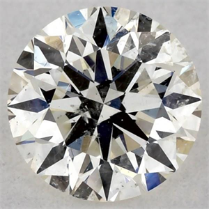 Picture of Natural Diamond 0.41 Carats, Round with Excellent Cut, J Color, I1 Clarity and Certified by GIA