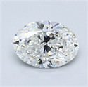 Diamante Natural 1.00 quilates, Ovalado , Color G, claridad VVS2 y certificado GIA