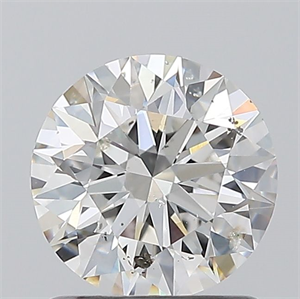Picture of Natural Diamond 1.08 Carats, Round with Excellent Cut, G Color, SI2 Clarity and Certified by GIA