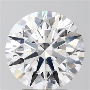Picture of Lab Grown Diamond 3.57 Carats, Round with Ideal Cut, D Color, VS1 Clarity and Certified by IGI