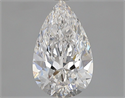 Diamante Natural 0.72 quilates, De pera , Color E, claridad VVS2 y certificado GIA