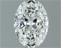 Natural Diamond 0.90 Carats, Oval with  Cut, G Color, VS2 Clarity and Certified by GIA