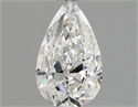 Natural Diamond 0.90 Carats, Pear with  Cut, E Color, SI2 Clarity and Certified by GIA