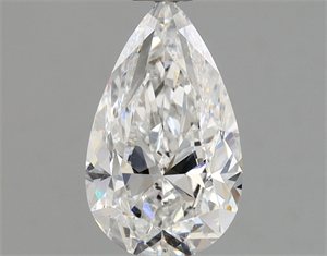 Picture of Natural Diamond 0.90 Carats, Pear with  Cut, E Color, SI2 Clarity and Certified by GIA