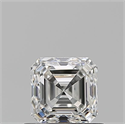 Natural Diamond 0.70 Carats, Asscher with  Cut, H Color, VVS1 Clarity and Certified by GIA