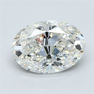 Picture of Natural Diamond 1.20 Carats, Oval with  Cut, H Color, VVS2 Clarity and Certified by GIA