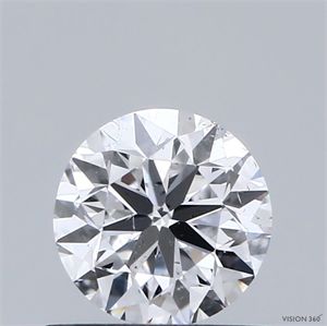 Picture of Natural Diamond 0.70 Carats, Round with Very Good Cut, D Color, SI1 Clarity and Certified by GIA