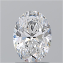 Natural Diamond 1.51 Carats, Oval with  Cut, D Color, VVS2 Clarity and Certified by GIA