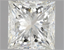 Natural Diamond 1.47 Carats, Princess with  Cut, K Color, SI1 Clarity and Certified by GIA