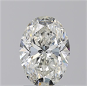 Natural Diamond 1.73 Carats, Oval with  Cut, H Color, SI2 Clarity and Certified by GIA