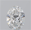 Natural Diamond 1.50 Carats, Oval with  Cut, F Color, SI2 Clarity and Certified by GIA