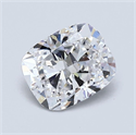 Natural Diamond 1.01 Carats, Cushion with  Cut, D Color, VVS2 Clarity and Certified by GIA