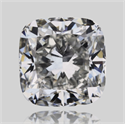 Natural Diamond 0.53 Carats, Cushion with  Cut, D Color, VVS2 Clarity and Certified by GIA