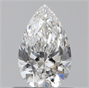 Diamante Natural 0.50 quilates, De pera , Color E, claridad IF y certificado GIA