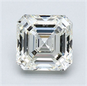 Natural Diamond 1.62 Carats, Asscher with  Cut, J Color, VS1 Clarity and Certified by GIA