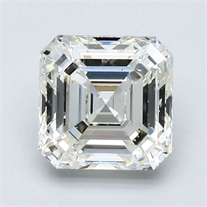 Picture of Natural Diamond 1.62 Carats, Asscher with  Cut, J Color, VS1 Clarity and Certified by GIA