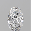 Natural Diamond 0.90 Carats, Oval with  Cut, D Color, VVS1 Clarity and Certified by GIA