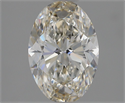 Natural Diamond 1.70 Carats, Oval with  Cut, J Color, VVS1 Clarity and Certified by GIA