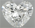 Natural Diamond 0.40 Carats, Heart with  Cut, H Color, VS2 Clarity and Certified by GIA