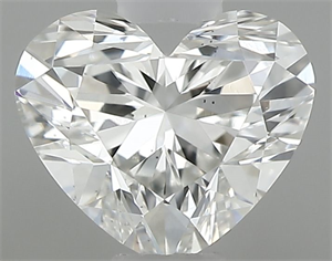 Picture of Natural Diamond 0.40 Carats, Heart with  Cut, H Color, VS2 Clarity and Certified by GIA