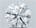Diamante Natural 2.01 quilates, Redondo , Color F, claridad IF y certificado GIA