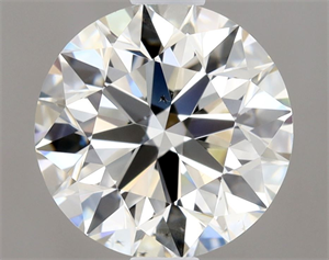 Picture of Natural Diamond 0.90 Carats, Round with Excellent Cut, K Color, SI1 Clarity and Certified by GIA