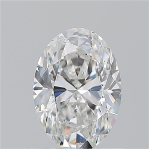 Picture of Natural Diamond 0.90 Carats, Oval with  Cut, F Color, SI1 Clarity and Certified by GIA