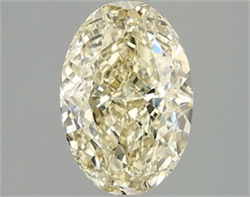 Picture of Lab Grown Diamond 2.06 Carats, Oval with  Cut, Fancy Intense Yellow Color, VVS2 Clarity and Certified by IGI