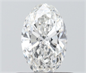 Natural Diamond 0.50 Carats, Oval with  Cut, G Color, VS2 Clarity and Certified by GIA