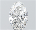 Natural Diamond 0.50 Carats, Oval with  Cut, G Color, VS2 Clarity and Certified by GIA