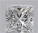 Natural Diamond 2.01 Carats, Princess with  Cut, E Color, SI2 Clarity and Certified by GIA