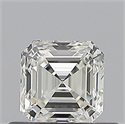Natural Diamond 0.50 Carats, Asscher with  Cut, J Color, VVS2 Clarity and Certified by GIA