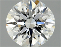 Natural Diamond 0.45 Carats, Round with Excellent Cut, H Color, IF Clarity and Certified by GIA