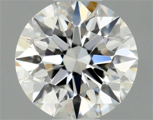 Picture of Natural Diamond 0.45 Carats, Round with Excellent Cut, H Color, IF Clarity and Certified by GIA