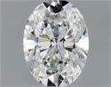 Natural Diamond 0.46 Carats, Oval with  Cut, E Color, VVS2 Clarity and Certified by GIA