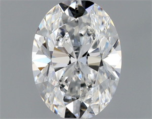 Picture of Natural Diamond 0.46 Carats, Oval with  Cut, E Color, VVS2 Clarity and Certified by GIA