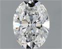 Natural Diamond 0.46 Carats, Oval with  Cut, E Color, VVS2 Clarity and Certified by GIA