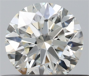 Picture of Natural Diamond 0.40 Carats, Round with Excellent Cut, I Color, IF Clarity and Certified by IGI