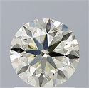 Diamante Natural 0.94 quilates, Redondo , Color K, claridad VVS2 y certificado IGI