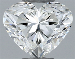 Picture of Natural Diamond 0.51 Carats, Heart with  Cut, H Color, VS1 Clarity and Certified by IGI