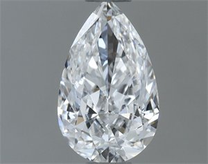 Picture of Natural Diamond 0.50 Carats, Pear with  Cut, D Color, SI1 Clarity and Certified by GIA