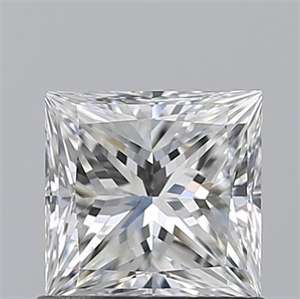 Picture of Natural Diamond 0.81 Carats, Princess with  Cut, G Color, IF Clarity and Certified by GIA