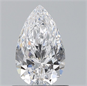 Natural Diamond 0.80 Carats, Pear with  Cut, D Color, FL Clarity and Certified by GIA
