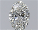 Natural Diamond 0.51 Carats, Oval with  Cut, G Color, SI2 Clarity and Certified by GIA