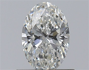 Picture of Natural Diamond 0.51 Carats, Oval with  Cut, G Color, SI2 Clarity and Certified by GIA